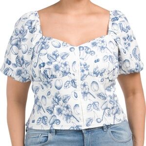 Rachel Zoe Sustainable Linen Blend Corset Top